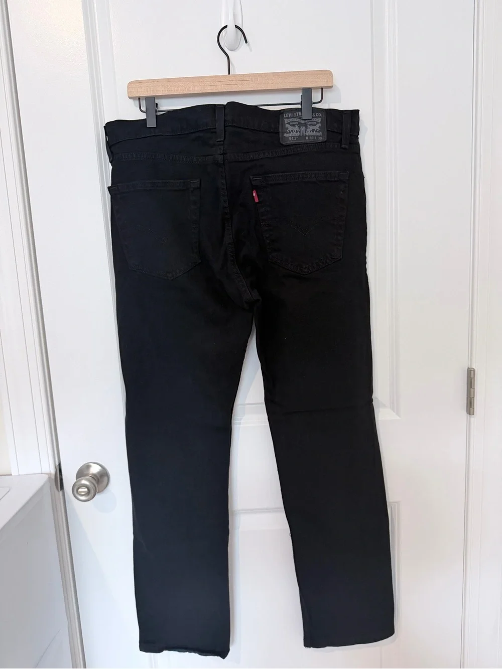 Levi's Black Straight Jeans for Men